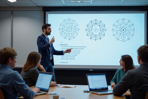 Instructor teaching AI concepts
